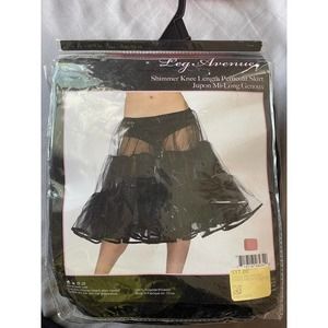 Leg avenue shimmer knee length petticoat